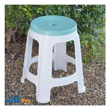 เก้าอี้พลาสติก SPRING BEST CHAIR สีขาว/ฟ้า_4