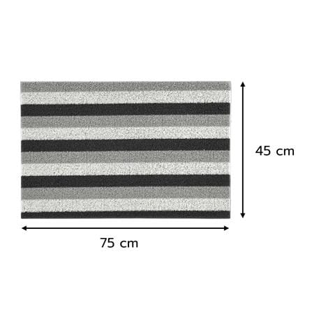 พรมเช็ดเท้าดักฝุ่น HOME LIVING STYLE LAYER 45x75 ซม. สีเทา_6