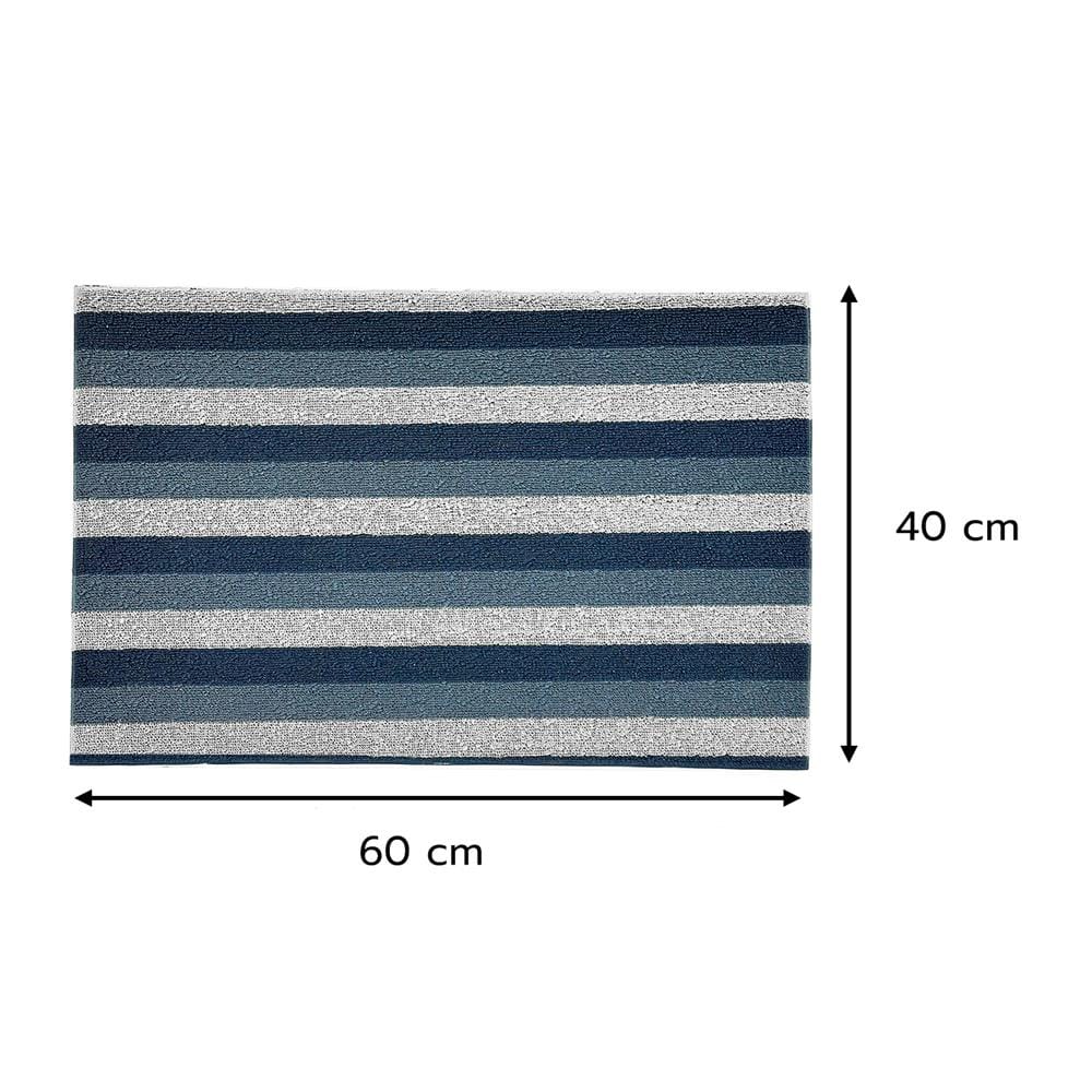 พรมเช็ดเท้าดักฝุ่น HOME LIVING STYLE LAYER 40x60 ซม. สีน้ำเงินเข้ม