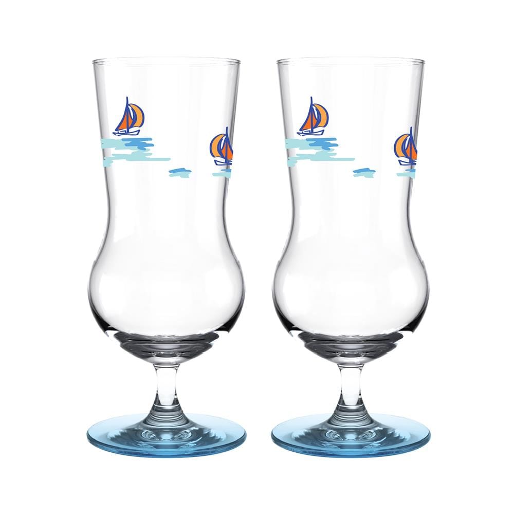แก้วมีขา 450 มล. OCEAN GLASS SUMMER SET DEEP BLUE SEA (แพ็ก 2 ใบ)