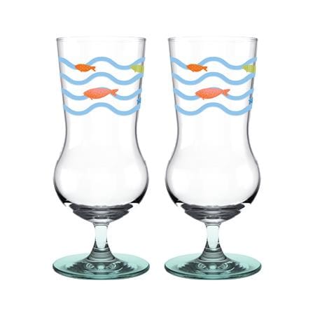 แก้วมีขา 450 มล. OCEAN GLASS SUMMER SET TURQUOISE MARINE (แพ็ก 2 ใบ)_0