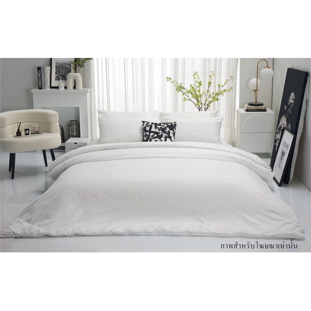 ชุดผ้าปูที่นอน 5 ฟุต (ชุด 5 ชิ้น) TULIP DELIGHT 60124-DLWHITE