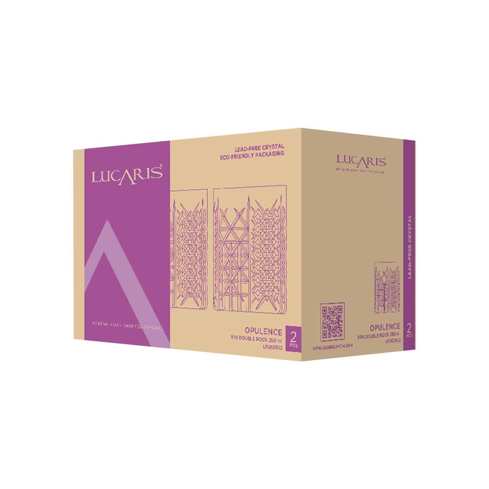 แก้วน้ำ 350 มล. LUCARIS OPULENCE KIN DOUBLE ROCK (แพ็ก 2 ใบ)