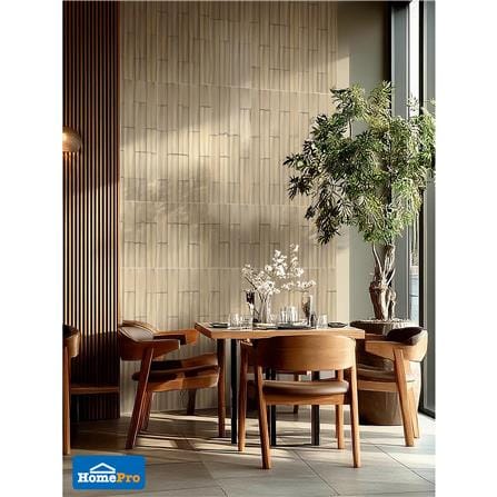 แผ่นตกแต่งผนัง PU 60x120 ซม. TARA BAMBOO BROWN_4