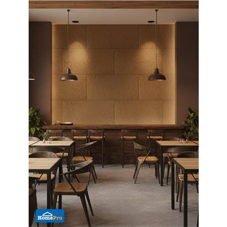 แผ่นตกแต่งผนัง PU 60x120 ซม. TARA ROCK STONE BROWN_7