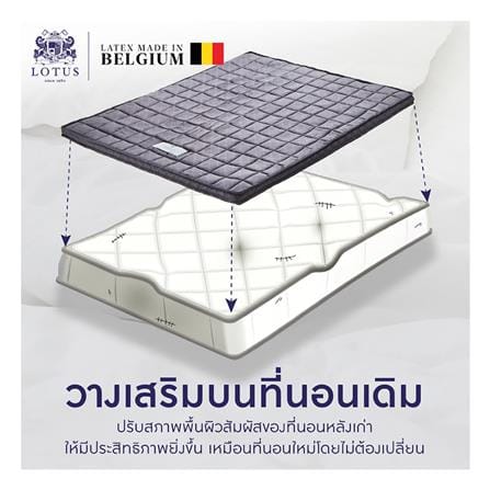 แผ่นรองนอน 3 ฟุต LOTUS FORESTEX II สี CREAM_9