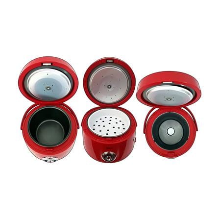 หม้อหุงข้าว MANUAL SKG SK-618 1.8 ลิตร สีขาว/แดง_5