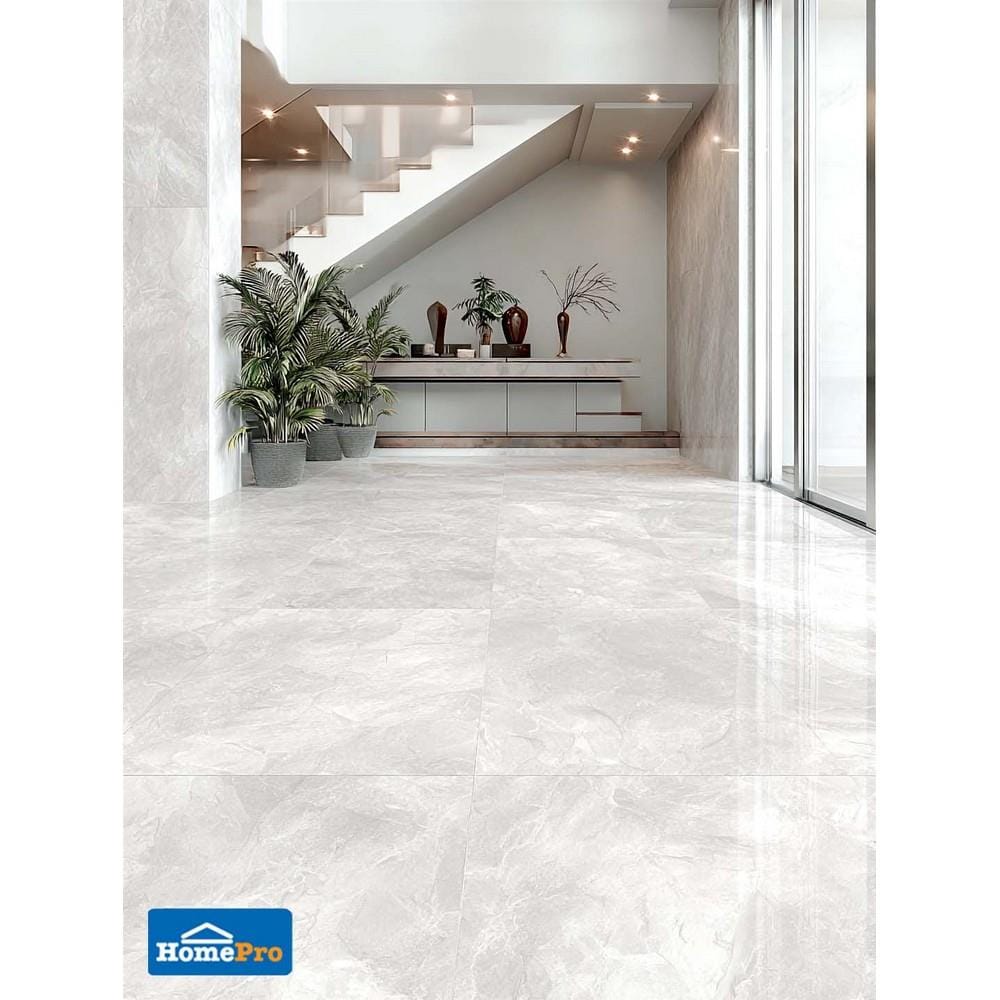 กระเบื้องพื้นพอร์ซเลน 60x60 ซม. TARA บูก้า เกรย์ A 1.44 ตร.ม.