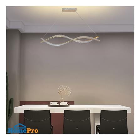 ไฟช่อ LED NEOLIGHT 1086-1000 30 วัตต์ COOL WHITE สีทอง/ใส 1 หัว_2