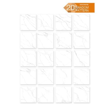 กระเบื้องพื้นพอร์ซเลน 60x60 ซม. TARA ฮาริส ไวท์ A 1.44 ตร.ม._1