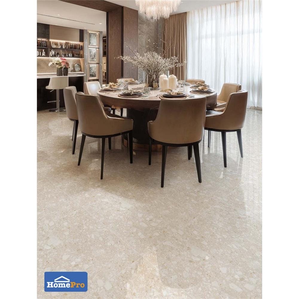 กระเบื้องพื้น 50x50 ซม. TARA เซ็นฉะ เบจ A 1 ตร.ม.