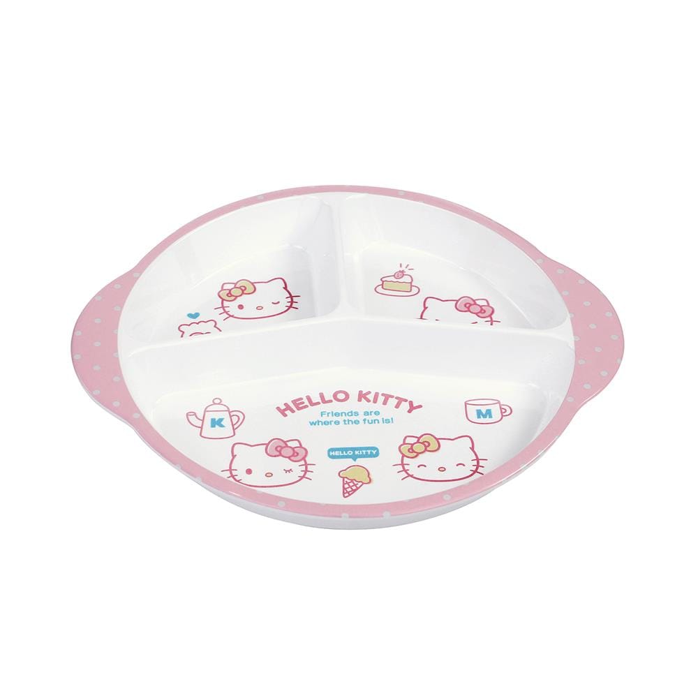ถาดหลุมเมลามีน 11 นิ้ว SUPERWARE KITTY POP FACE