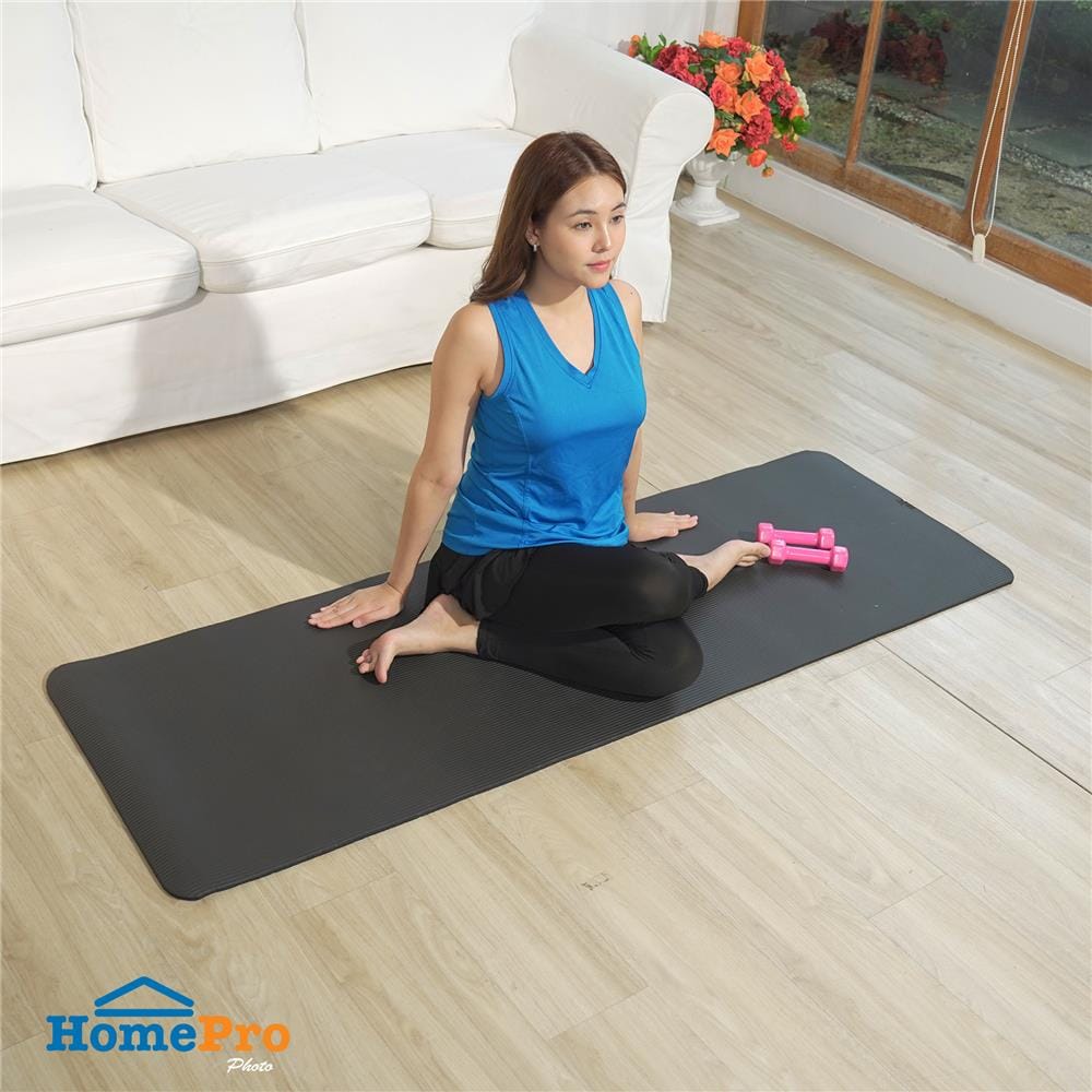 เสื่อโยคะ HOME LIVING STYLE FLOW 61X183 ซม. สีดำ