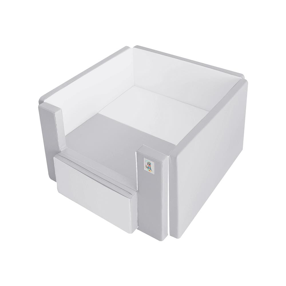 คอกกั้นเด็ก GEKO CLASSY SILICONE ไซซ์ COMPACT สี GRAY-WHITE