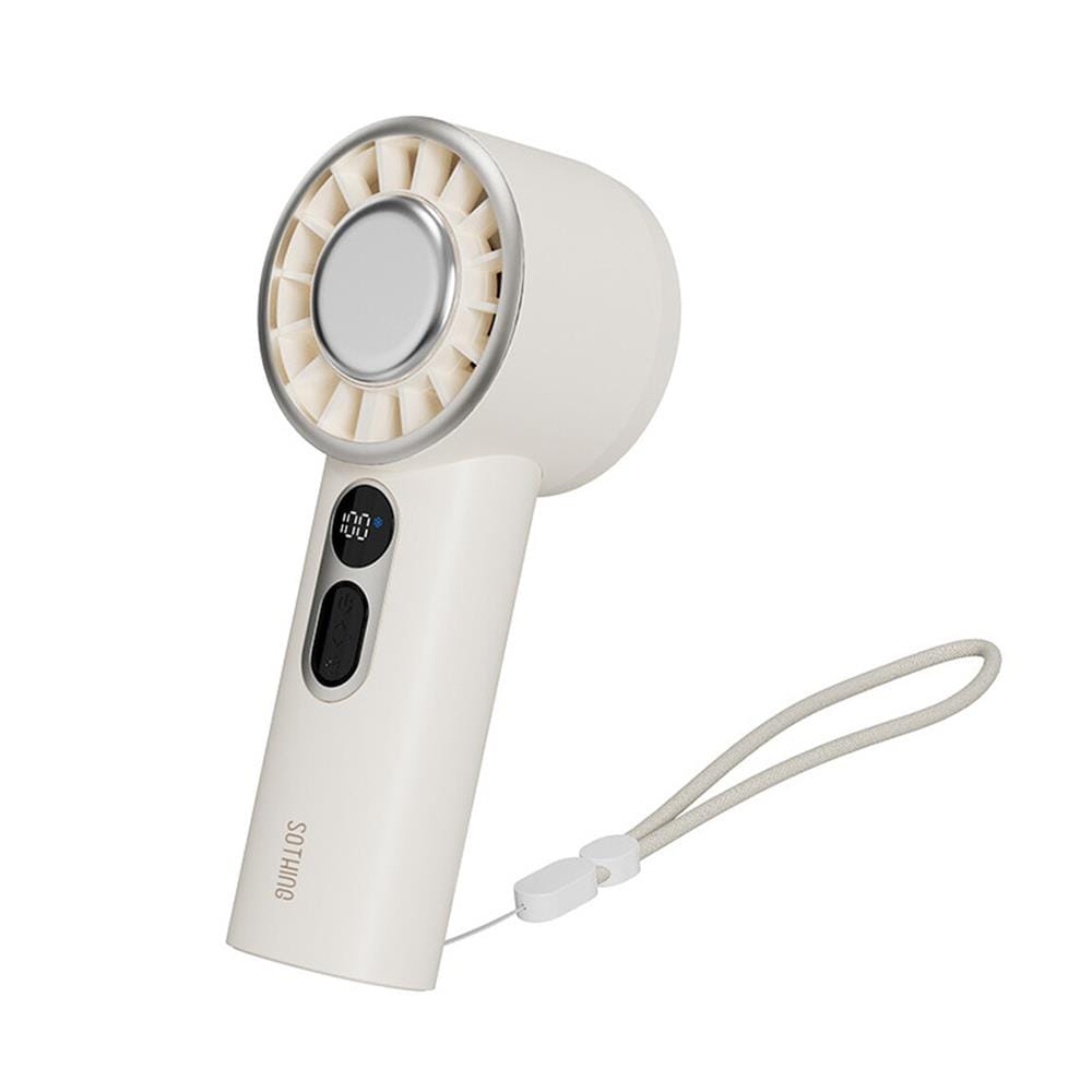 พัดลมพกพา 2.5 นิ้ว SOTHING HANDHELD ENGINE ICE สีขาว