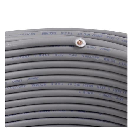 สายไฟ THW IEC01 RANZZ 1x2.5 ตร.มม. 30 ม. สีเทา_2