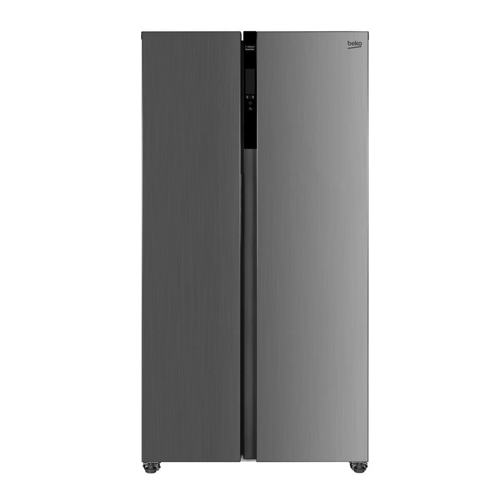 ตู้เย็น SIDE BY SIDE BEKO GNO472E40XPTH 15.4 คิว สีเงิน