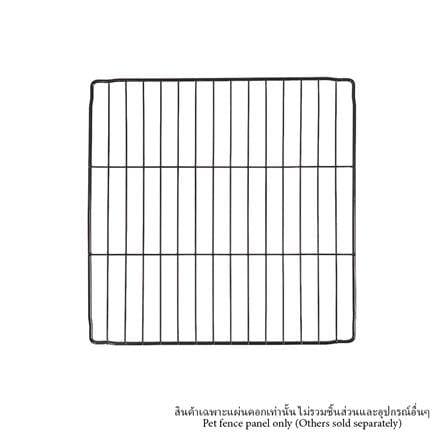 แผ่นคอกสัตว์เลี้ยง PETUS ซี่ห่าง 2 ซม. 30X30 ซม. สีดำ_0
