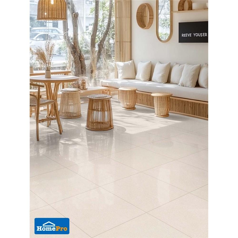 กระเบื้องพื้น 50x50 ซม. TARA มัทฉะ เบจ A 1 ตร.ม.