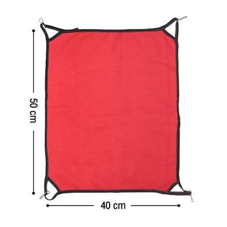 เปลแมว PETUS 40X50 ซม. สีแดง_5