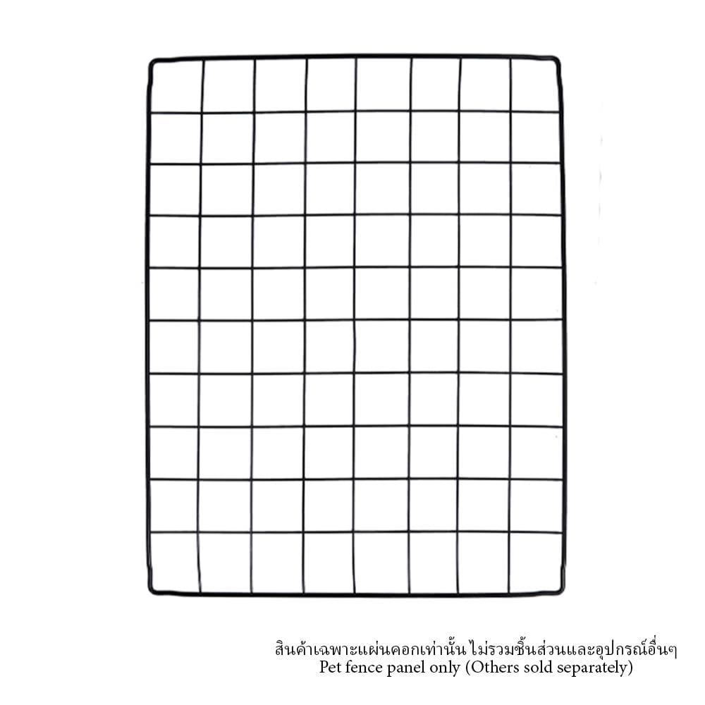แผ่นคอกสัตว์เลี้ยง PETUS ซี่ห่าง 4 ซม. 45X35 ซม. สีดำ