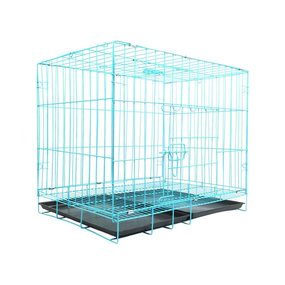กรงสัตว์เลี้ยงพับได้ PETUS 70X50 ซม. สีฟ้า