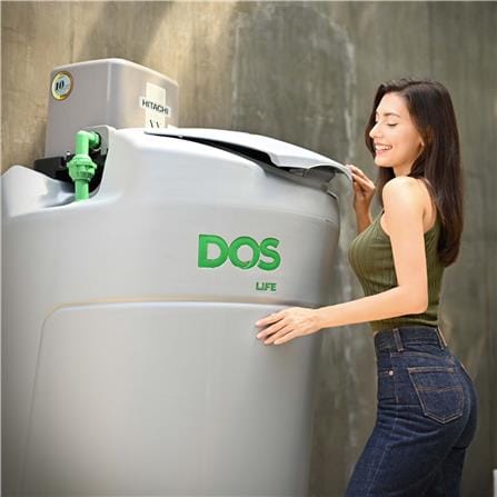 ถังเก็บน้ำ DOS WATER PAC DX5 GG1000 ลิตร+ปั๊มน้ำ HITACHI TMPV300XX2 300W+เครื่องกรองน้ำใช้ DOS DP-WTP สีเทา_2