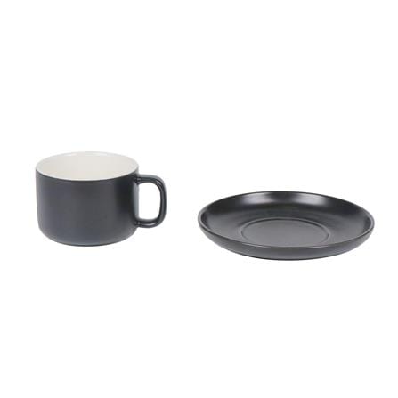 ชุดกาแฟ PORCELAIN 245 มล. KECH TWO TONE สีดำ_1