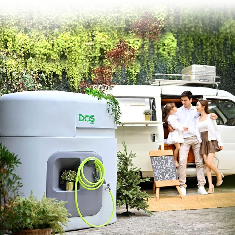 ถังเก็บน้ำ DOS WATER PAC PRO GY1500 ลิตร+ปั๊มน้ำ GRUNDFOS SCALA1 3-45 580W+เครื่องกรองน้ำใช้ DOS DP-WTP สีเทา