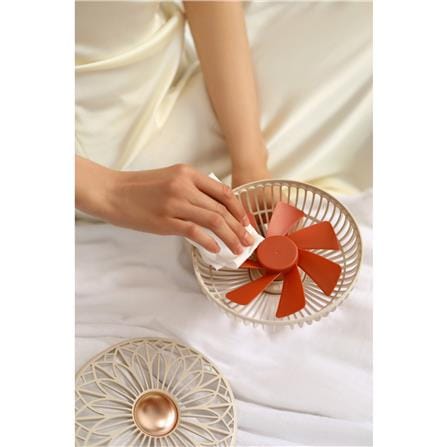 พัดลมพกพา 6 นิ้ว SOTHING BRIDAL BOUQUET สีขาว_4