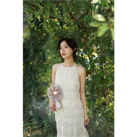 พัดลมพกพา 6 นิ้ว SOTHING BRIDAL BOUQUET สีขาว_5