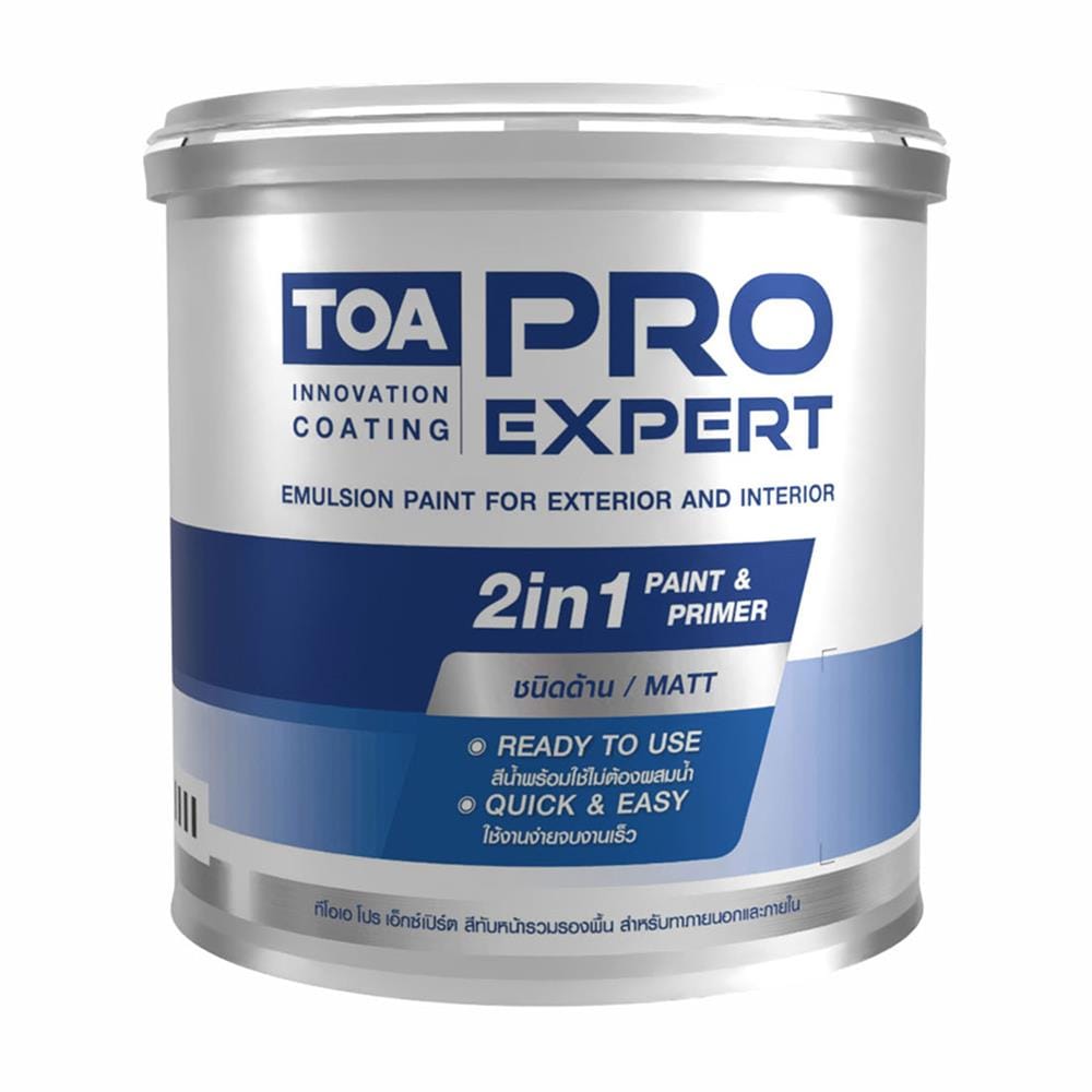 สีน้ำทาภายนอก ชนิดด้าน TOA PRO EXPERT BASE C สีขาว 1 แกลลอน