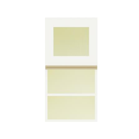 ตู้แขวนกระจกช่องโล่ง S1 JUPITER JUVENTAS 40x80 ซม. สีขาว