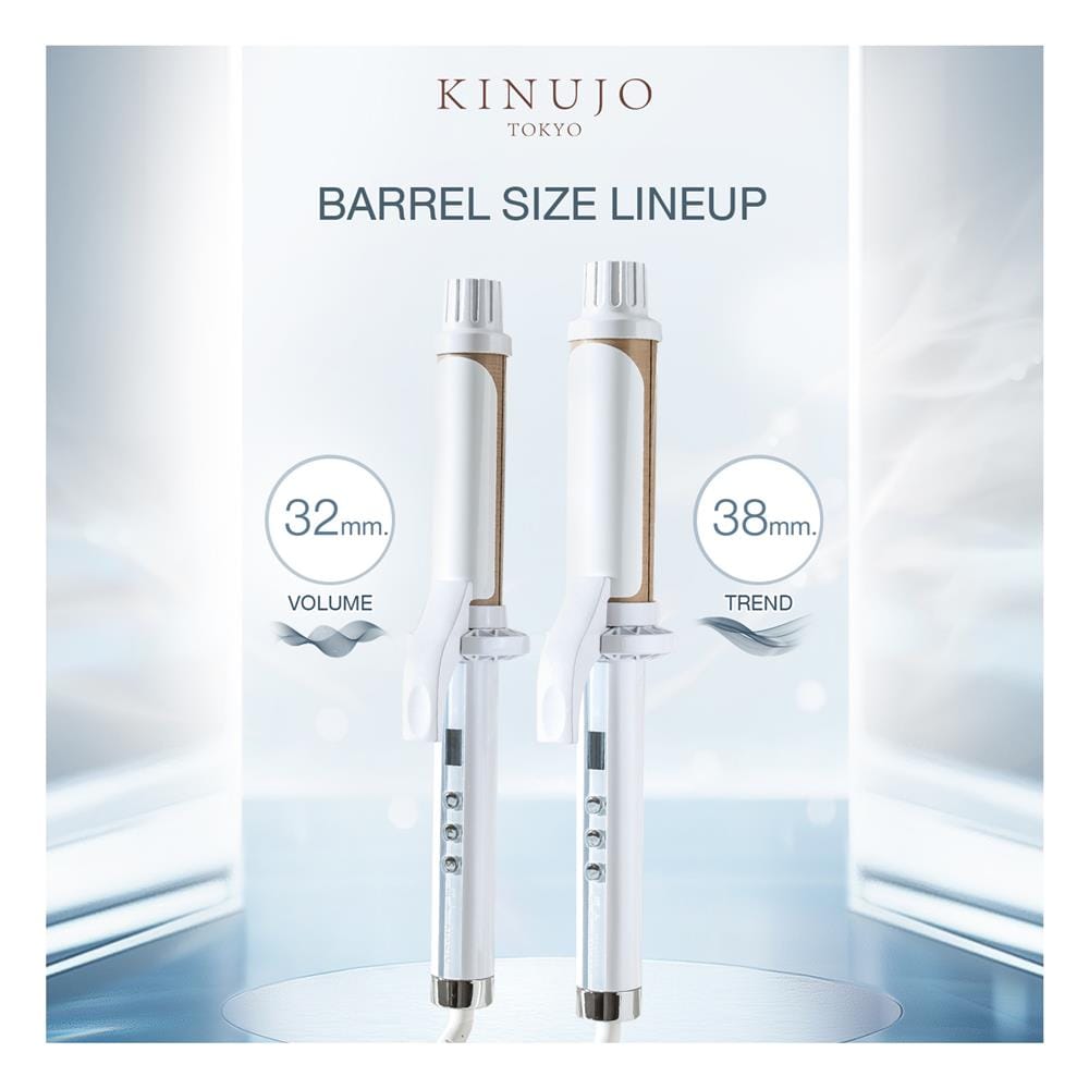 เครื่องม้วนผม KINUJO KC38N สีขาว