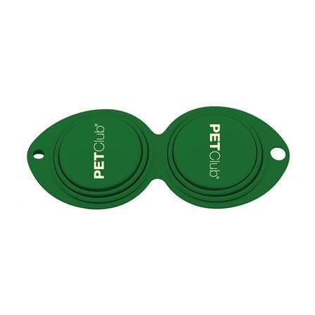 ชามอาหารสัตว์เลี้ยงพกพา PETCLUB TWIN TRAVEL BOWL สีเขียว_0