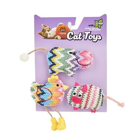 ของเล่นแมว FOFOS INTERACTIVE CHIC CAT TOY (ชุด 3 ชิ้น)_0