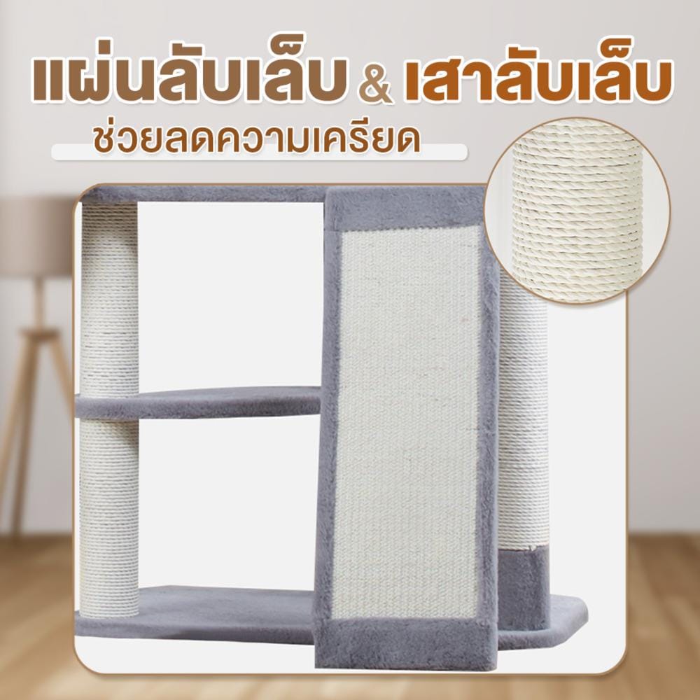 คอนโดแมว แบบผ้า PETUS P170 160X50 ซม.