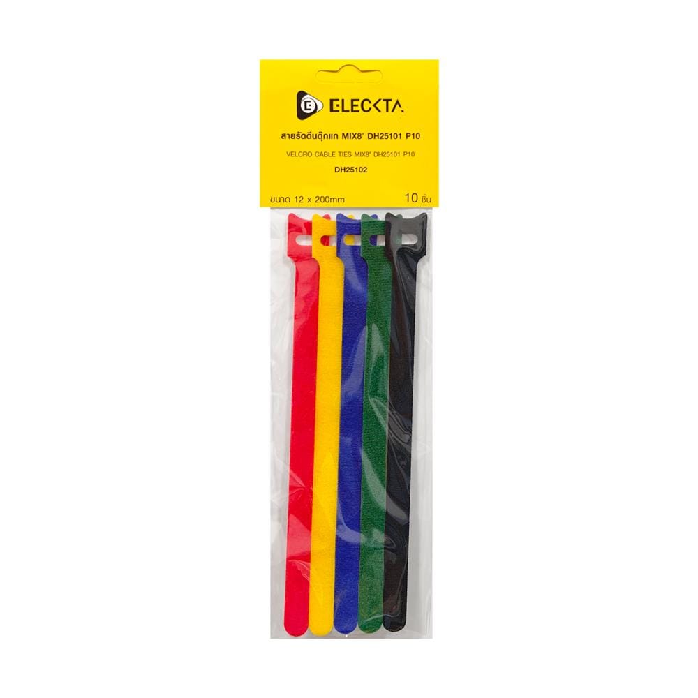 สายรัดตีนตุ๊กแก 8 นิ้ว ELECKTA DH25102 P10 (แพ็ก 10 ชิ้น)