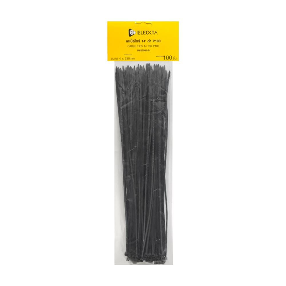 เคเบิ้ลไทร์ ELECKTA 14 นิ้ว สีดำ (แพ็ก 100 เส้น)