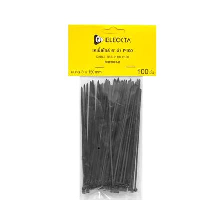 เคเบิ้ลไทร์ ELECKTA 6 นิ้ว สีดำ (แพ็ก 100 เส้น)_4