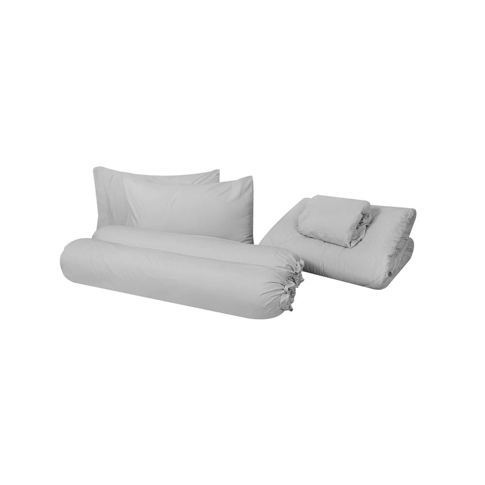 ชุดผ้าปูที่นอน 6 ฟุต (ชุด 6 ชิ้น) HOME LIVING STYLE SERENO สี LIGHT GREY