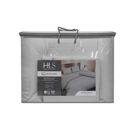 ชุดผ้าปูที่นอน 6 ฟุต (ชุด 6 ชิ้น) HOME LIVING STYLE SERENO สี LIGHT GREY_4