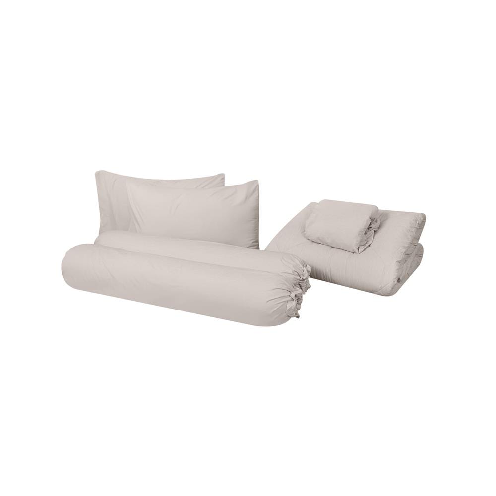 ชุดผ้าปูที่นอน 5 ฟุต (ชุด 6 ชิ้น) HOME LIVING STYLE SERENO สี KHAKI