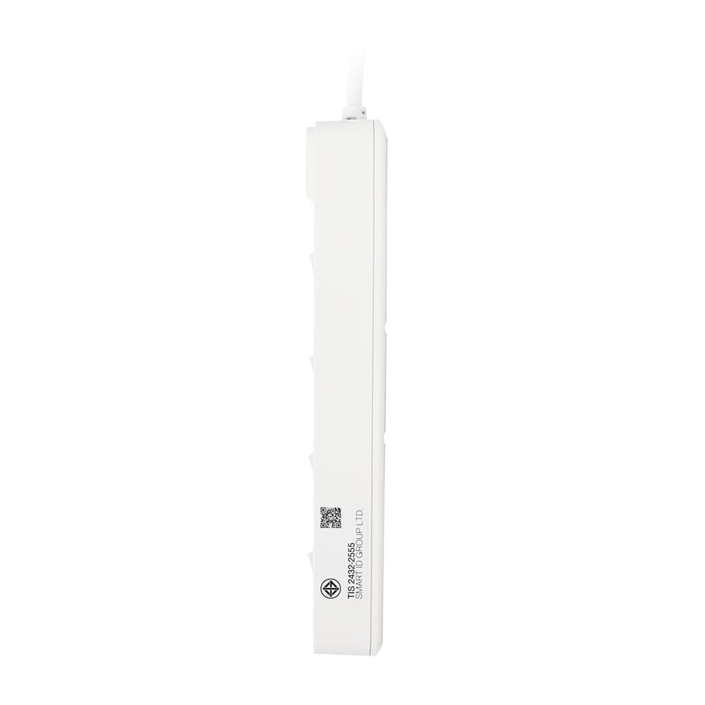 รางปลั๊กไฟ 4 ช่อง 4 สวิตช์ ANITECH H2143-WH 3 ม. สีขาว
