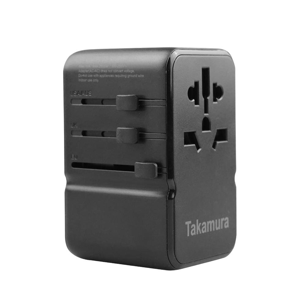 ปลั๊กแปลง 4 IN 1 UNIVERSAL TAKAMURA TUT-85 สีดำ