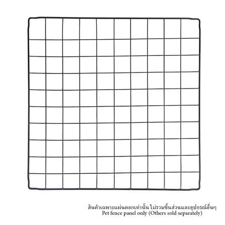 แผ่นคอกสัตว์เลี้ยง PETUS 45x45 ซม. สีดำ_0