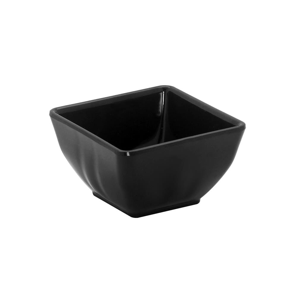 ชามเหลี่ยมเมลามีน 3.25 นิ้ว SUPERWARE CATERING สีดำ