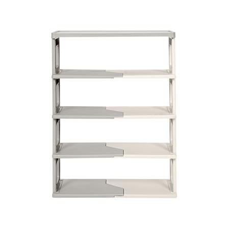 ชั้นวางรองเท้า 5 ชั้น STACKO BONNIE 53X26X75 ซม. สีขาว/เทา_1