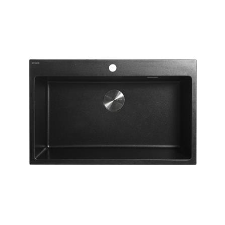 ซิงค์ฝัง 1 หลุม DYNA HOME DH-8050-GNBK1B สีดำ_0