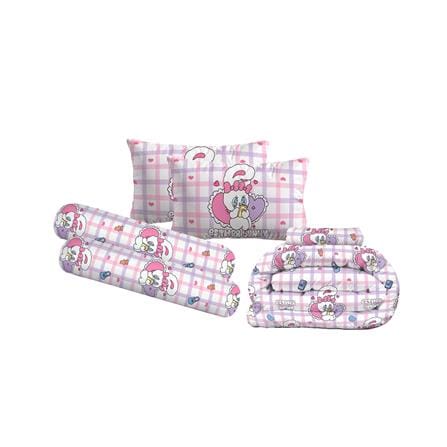 ชุดผ้าปูที่นอน 3.5 ฟุต (ชุด 6 ชิ้น) LEILALYNN ESTHER BUNNY สี PINK_2